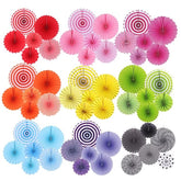 Juego de Abanicos de Papel